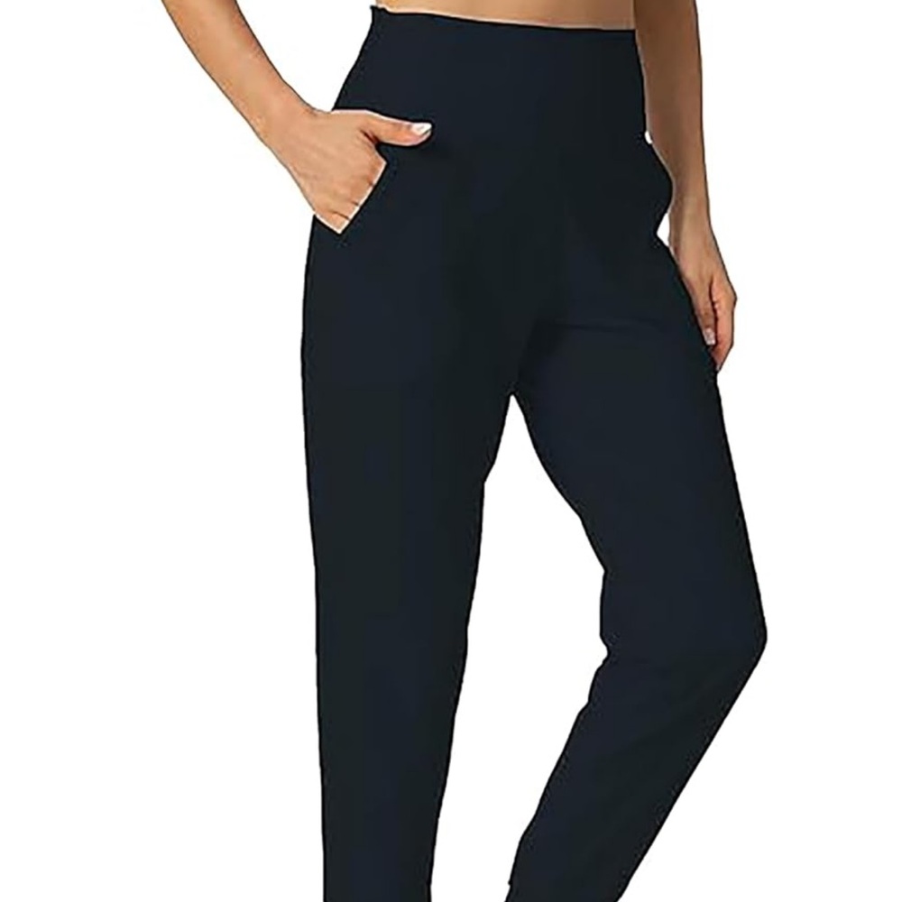 Black Track Joggers with Elastic Waistband
